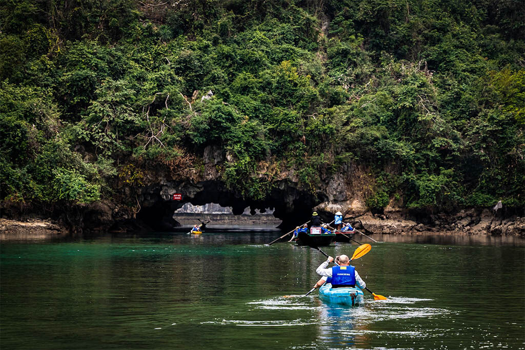 Paddle through emerald waters with premium Halong Bay Tours